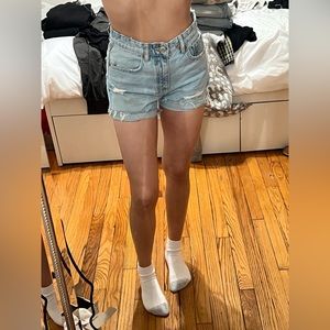 ZARA light wash shorts